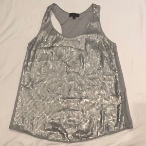 Silver sequin Banana Republic tank - small. Nice light weight.